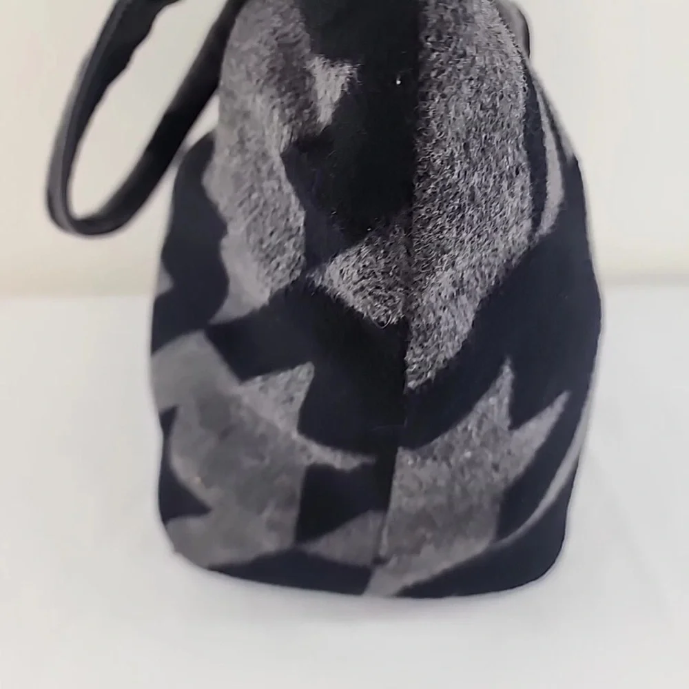 Kate Spade Houndstooth Wool Blend Tote Bag | EUC
